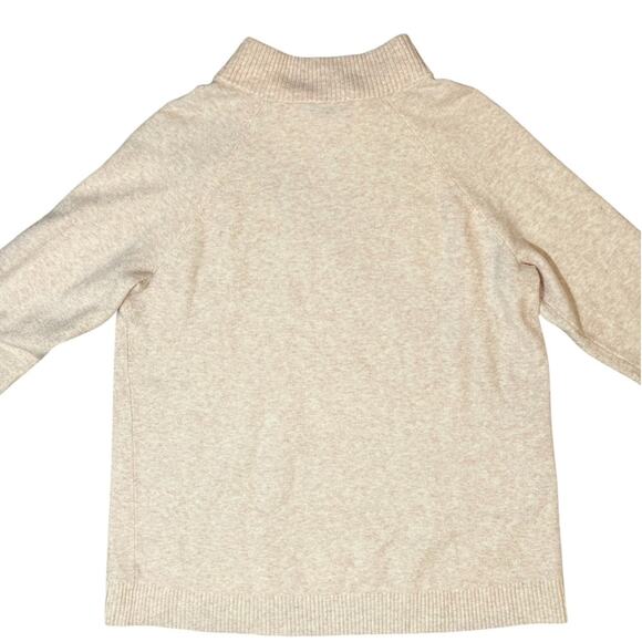 Talbots Plus Mock Neck Sweater Women 1x Heathered Pale Pink Tunic Cozy Comfy - Picture 5 of 5